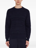Laneus jacquard-knit crew-neck sweater